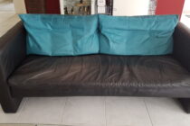 Couch schwarz 3-Sitzer